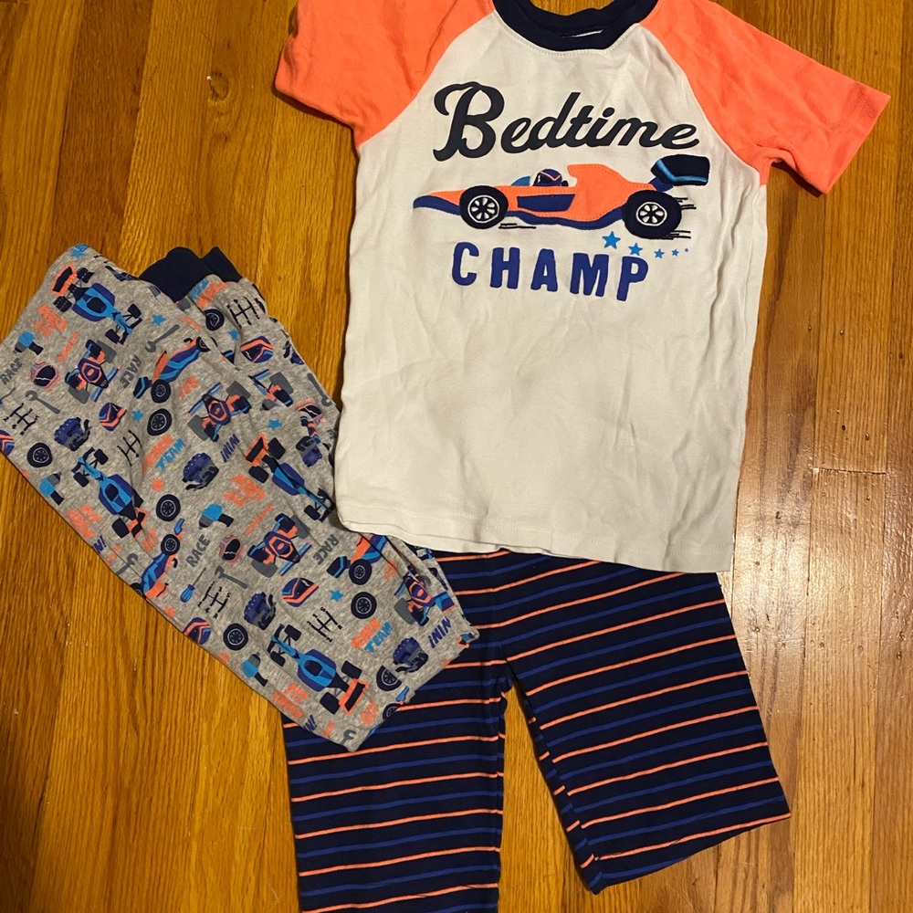 Boys Carter’s Race car pajama 3 piece set